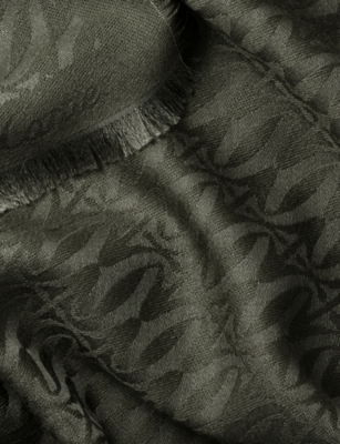 CARTIER: C de Cartier Wool And Silk Shawl