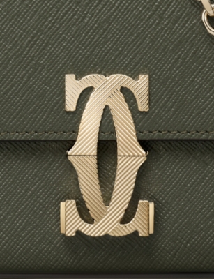 CARTIER: C de Cartier Mini Leather Chain Bag