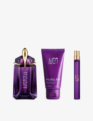 Mugler Alien Eau De Parfum And Body Lotion Set In Transparent