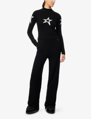 PERFECT MOMENT: Cable Star-Pattern Merino-Wool Jumper