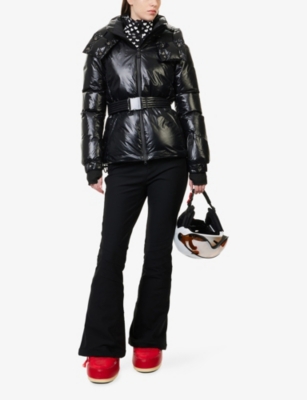 Perfect Moment Womens Candice Shell-down Ski Parka Jacket Black Xs In Black