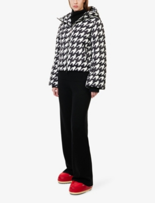 Perfect Moment Womens Black Chalet Wide-leg Knitted Merino-wool Trousers In Black