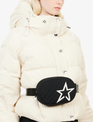 Perfect Moment Womens Black Star Woven Belt Bag In Black