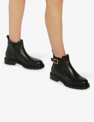 DUNE: Paused Leather Chelsea Boots