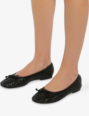DUNE: Heat Leather Ballet Flats