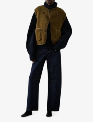 SOEUR: Floyd Sleeveless Faux-Fur Jacket