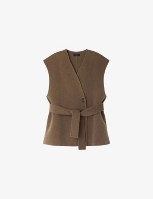 SOEUR: Evasion Sleeveless Wool-Blend Jacket