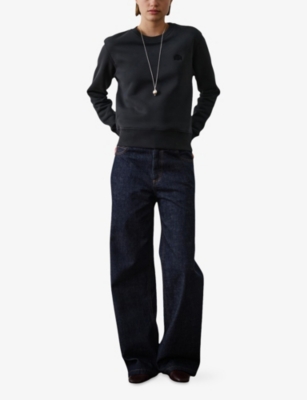Soeur Womens Brut Calvin Straight-leg Mid-rise Jeans In Black