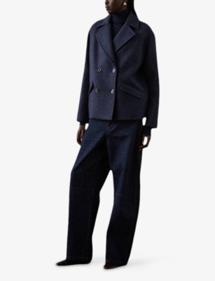 SOEUR: Constant Double-Breasted Wool-Blend Coat