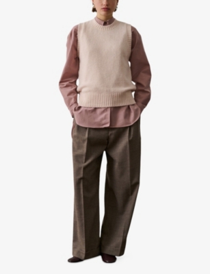 SOEUR: Namaste Round-Neck Stretch-Knit Vest