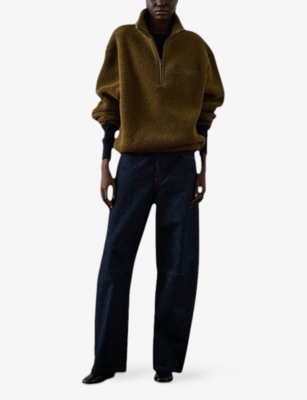 SOEUR: Finlande Half-Zip Fleece Sweatshirt