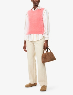 ME AND EM: Brushed Sleeveless Cashmere Vest