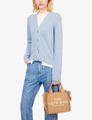 Marc Jacobs Womens Camel The Jacquard Woven Small Tote Bag In Brown