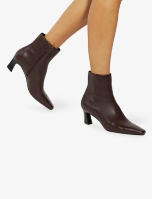 DUNE: Overly Leather Heeled Sandals