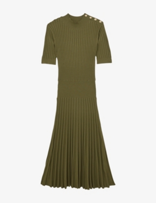 cotton green dresses for women Eleanor Green Color Light Weight Cotton Floral Dress – Whisper Mint main image 0
