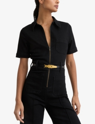 REISS: Cora Leather Belt