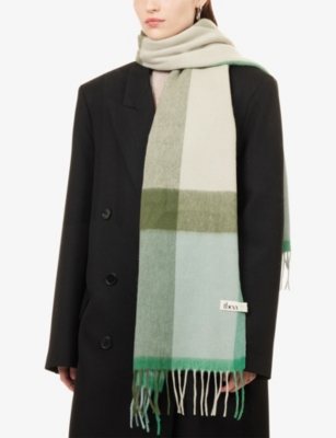 TBCO: Oversized Check Wool Scarf