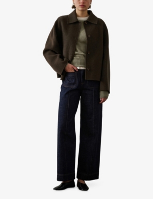 SOEUR: Harry Straight-Leg High-Rise Stretch-Denim Jeans