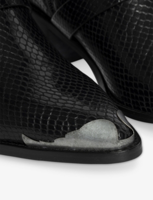 ZADIG&VOLTAIRE: Tylow Leather Heeled Ankle Boots