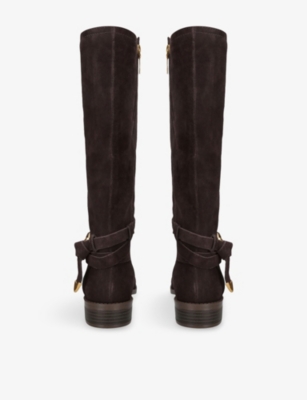 Steve Madden Womens Brown Xtreme Suede Knee-high Boots Eur 40 / 7 Uk In Brown