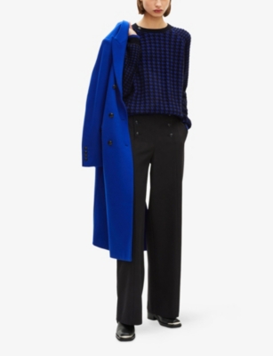 THE KOOPLES: Houndstooth-Pattern Wool-Blend Jumper