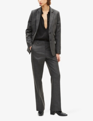 THE KOOPLES: Checked Single-Breasted Wool Blazer