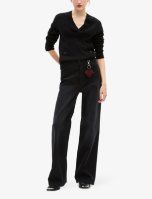 THE KOOPLES: V-Neck Knitted Wool Jumper