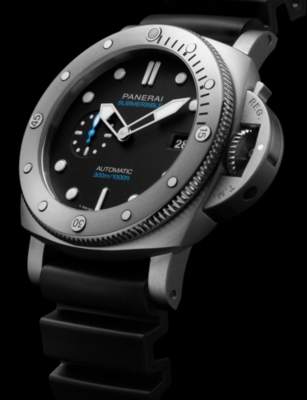 PANERAI: PNPAM01596 Submersible QuarantaQuattro Steel Automatic Watch