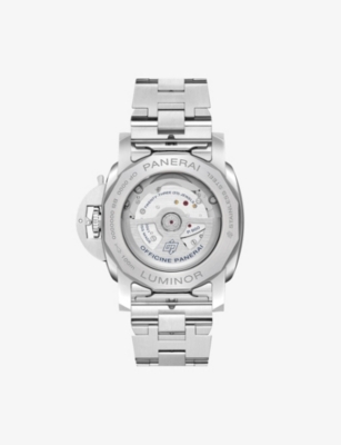 PANERAI: PNPAM01640  Luminor Quaranta BiTempo Steel Automatic Watch