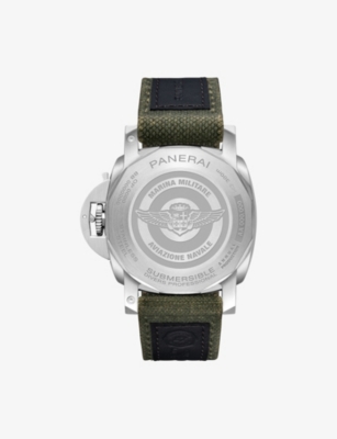 PANERAI: PNPAM01697 Submersible Marina Militare Stainless Steel Automatic Watch