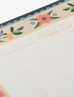 RIFLE PAPER: Aster Weekly Desk Pad