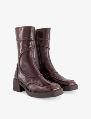 MIISTA: Maelene Leather Ankle Boots