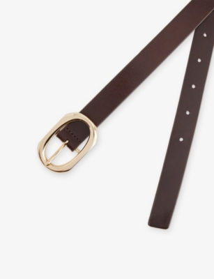 ANINE BING: Mall Signature Leather Belt