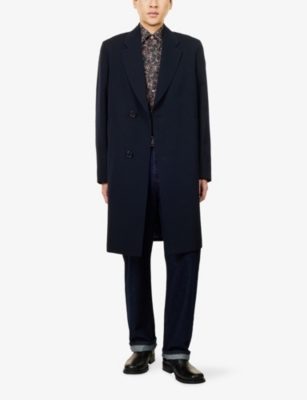 PAUL SMITH: Regular-Fit Peak-Lapels Wool And Cashmere Coat