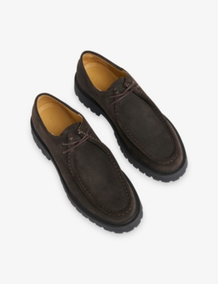 Whistles Womens Chunky-sole Suede Shoes Brown Eur 40 / 7 Uk In Brown