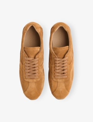 Whistles Womens Panelled Suede Trainers Tan Eur 39 / 6 Uk In Multi