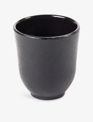 Serax Inku Sergio Herman Cast Iron Cup Black In Black