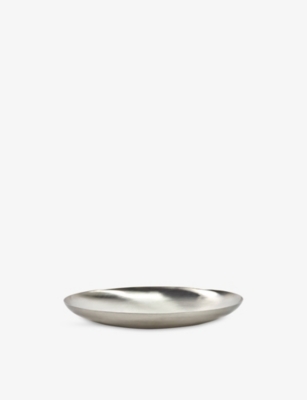 Serax Bea Mombaers Brushed Steel Bowl Grey In Silver