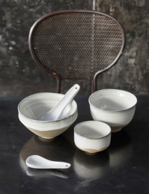 Serax Merci Stoneware Bowl White In Neutral