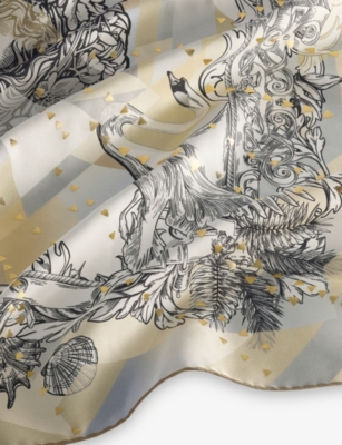 BVLGARI: Polychroma Printed Square Silk-Twill Scarf