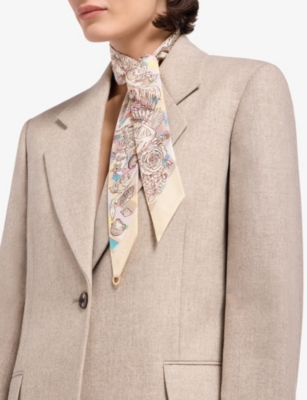 BVLGARI: Polychroma Shelley Printed Silk-Twill Scarf