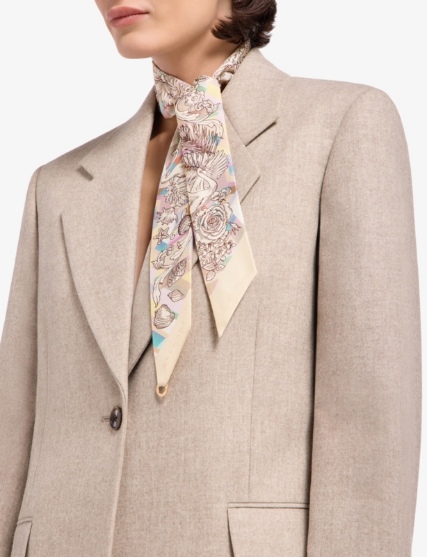 Polychroma Shelley Printed Silk-Twill Scarf