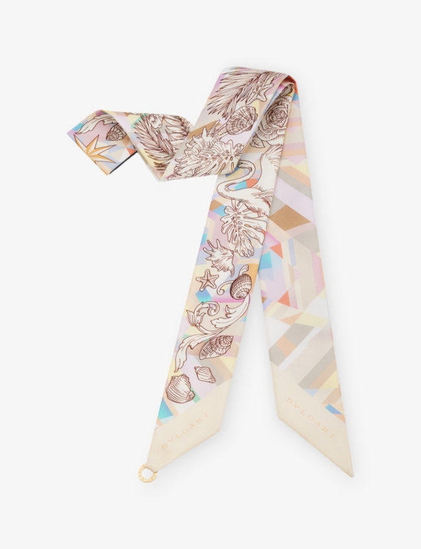 Polychroma Shelley Printed Silk-Twill Scarf