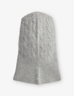 POLO RALPH LAUREN: Cable Knitted Wool And Cashmere Bonnet