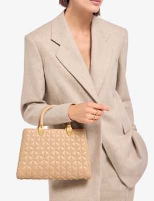 BVLGARI: Serpentine Day Duo Leather Top Handle Bag