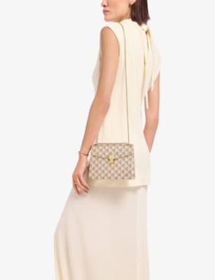 Bvlgari Womens Silver Serpenti Forever Day-to-night Small Calla Crystal And Suede Shoulder Bag In Silver