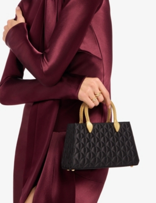 BVLGARI: Serpentine Duette Satin Top-Handle Bag