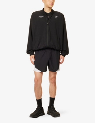 Gymshark Mens Gs Black Arrival Block 6' Gym Shorts Xl In Black