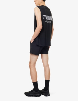 Gymshark Mens Gs Black Conditioning Club Sleeveless Jersey Tank Top In Black