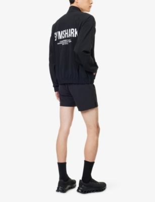 Gymshark Mens Gs Black Condition Club Long-sleeve Nylon Blend Track Jacket In Black